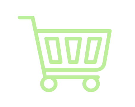 Green shopping cart icon